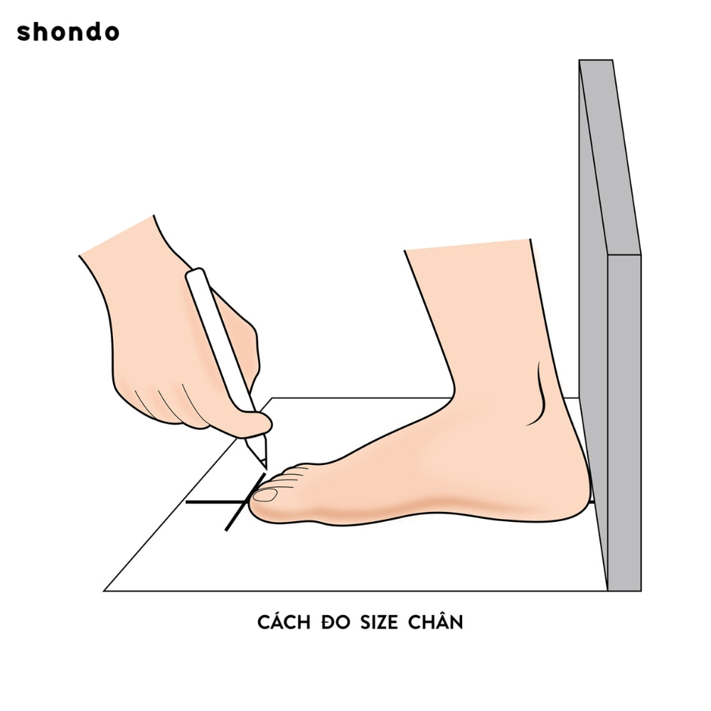 Cách đo size chân nam