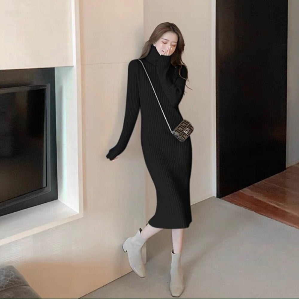 Đầm body đen mang giày gì