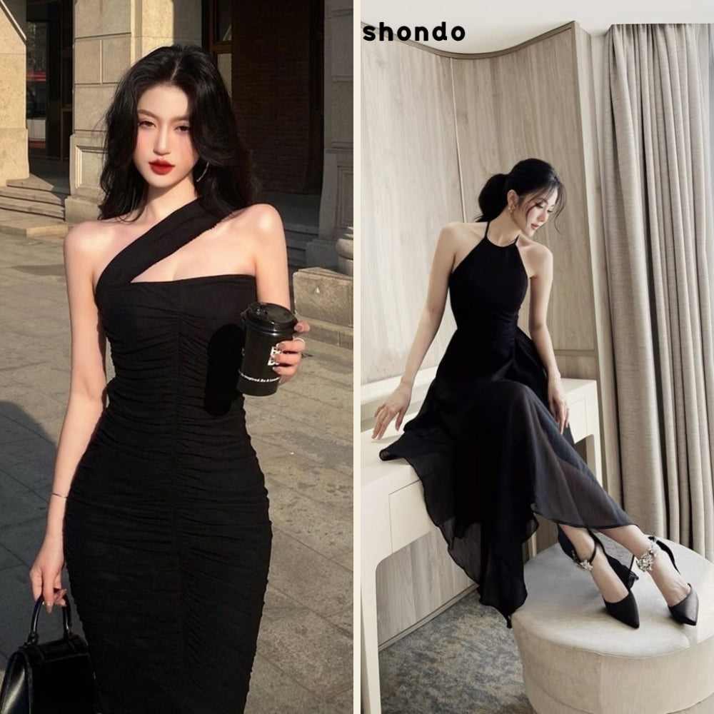 đầm đen mang giày màu gì