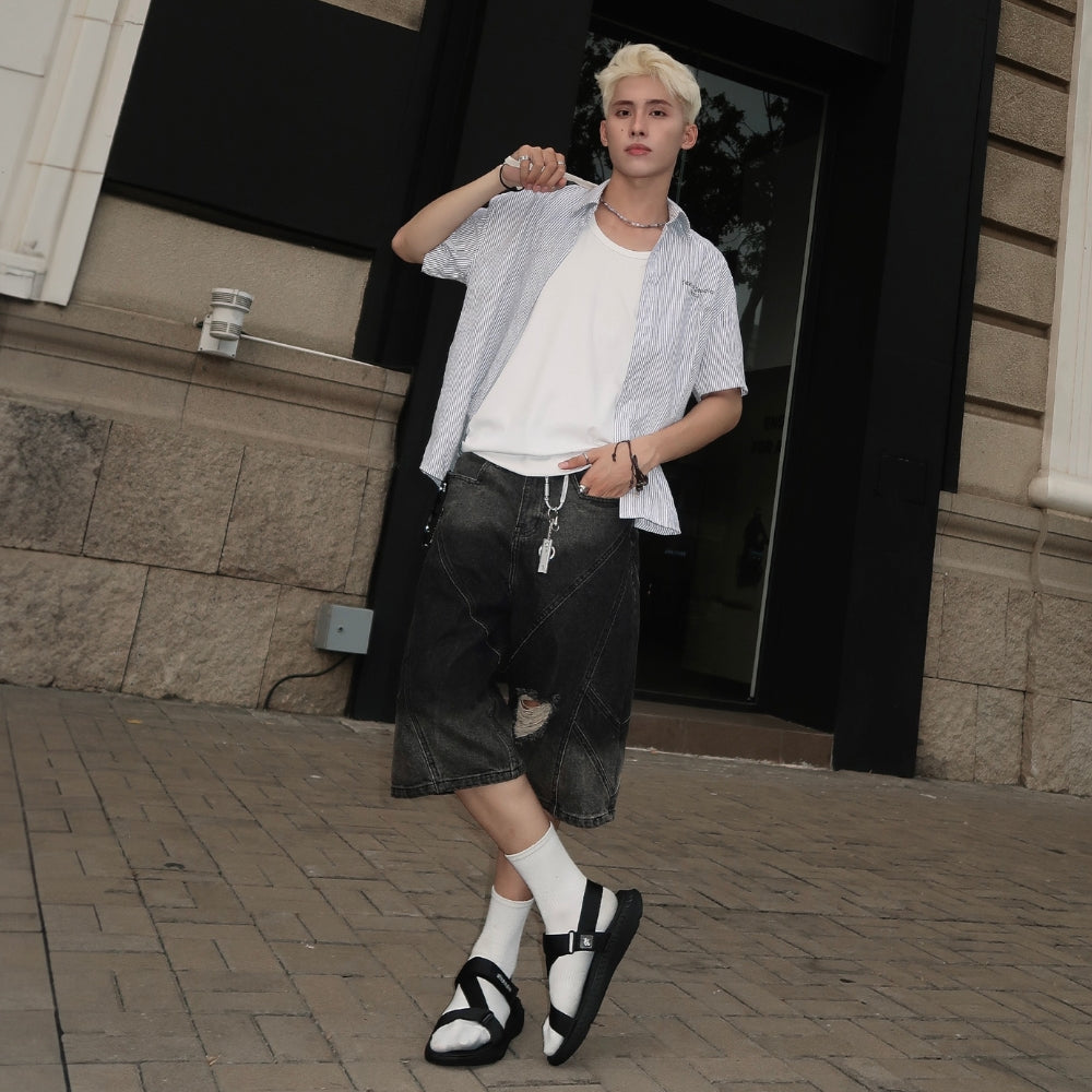 Quần ống rộng phối với giày gì