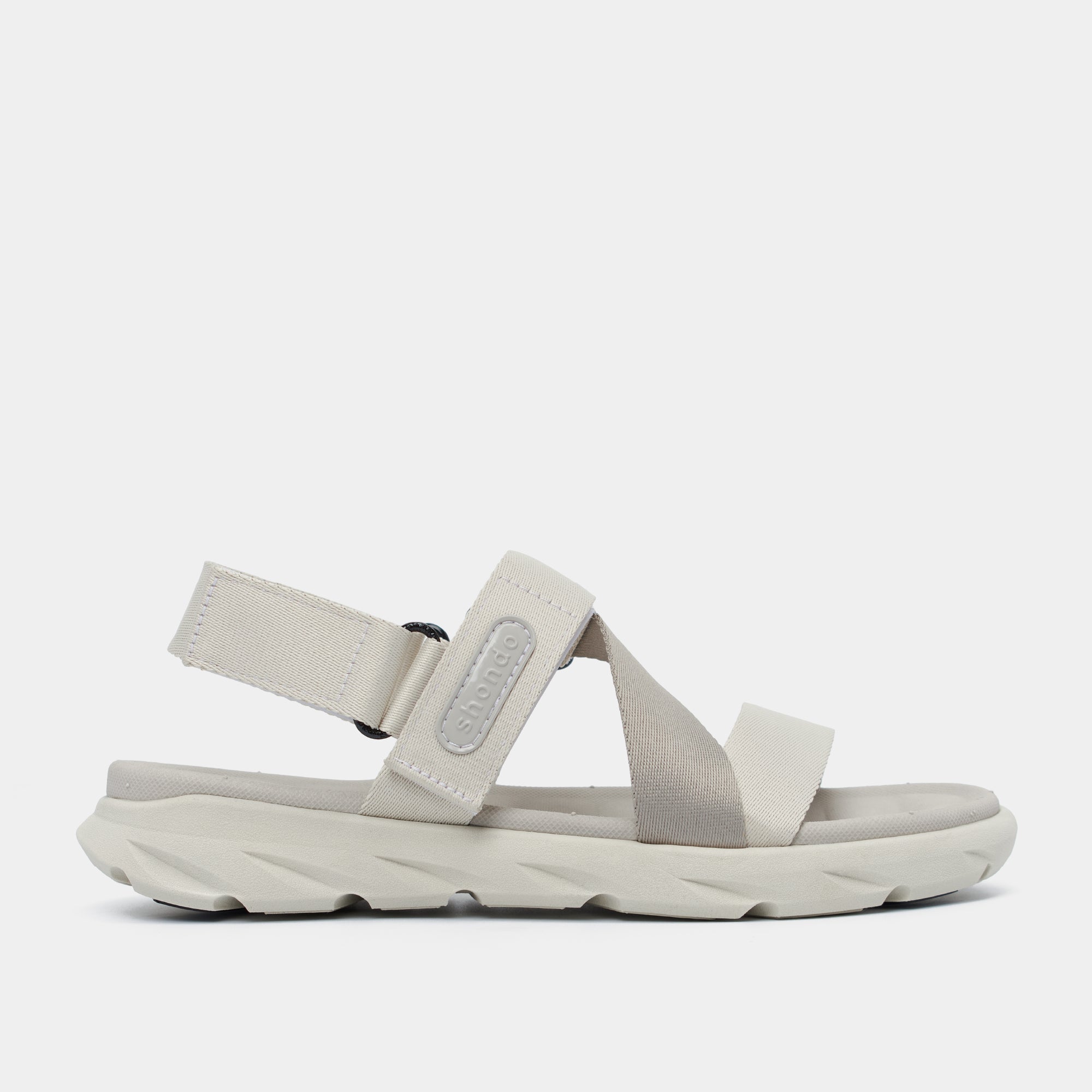 Sandal F6S quai chéo unisex nâu nhạt
