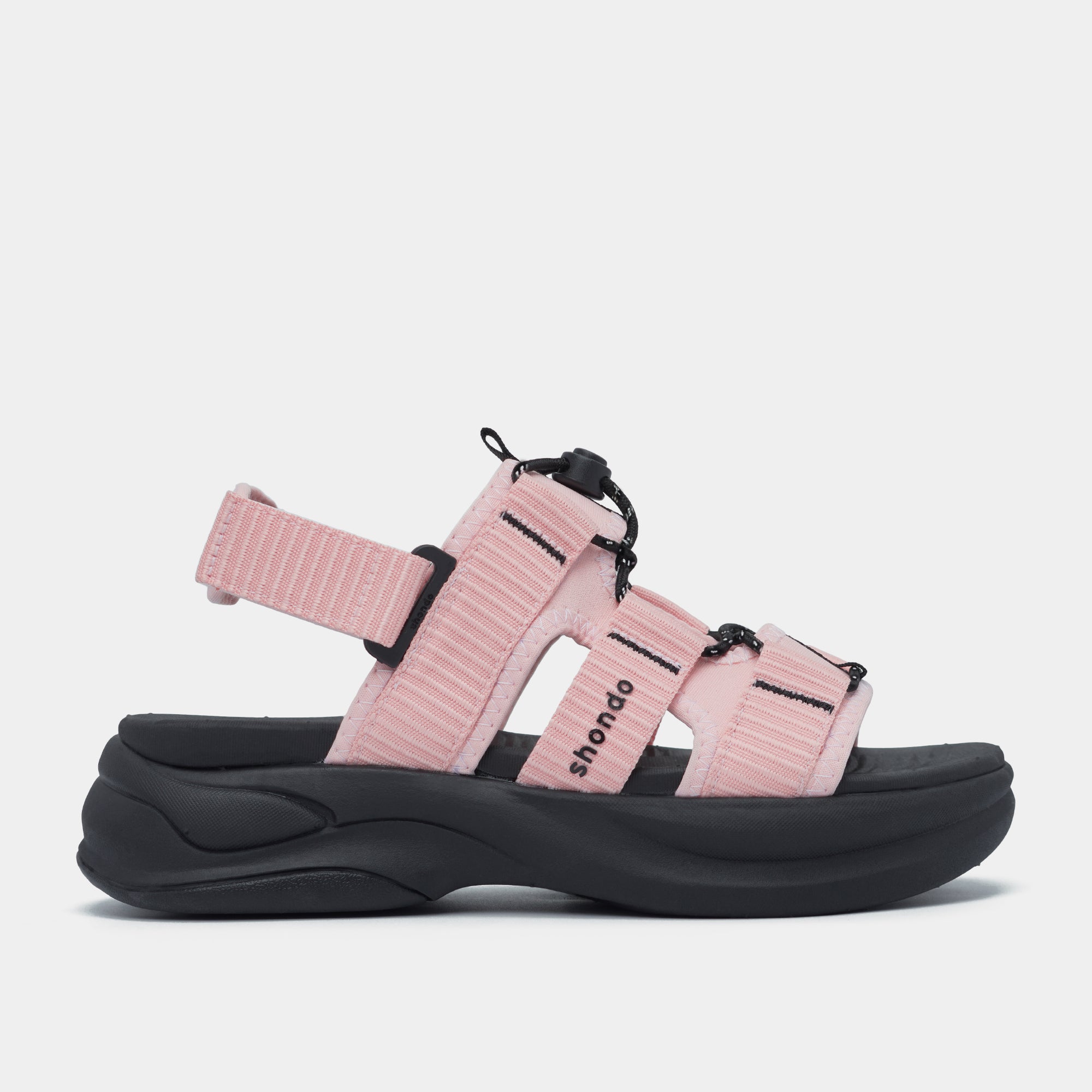 Giày Sandal F8B Hiking nữ hồng đen