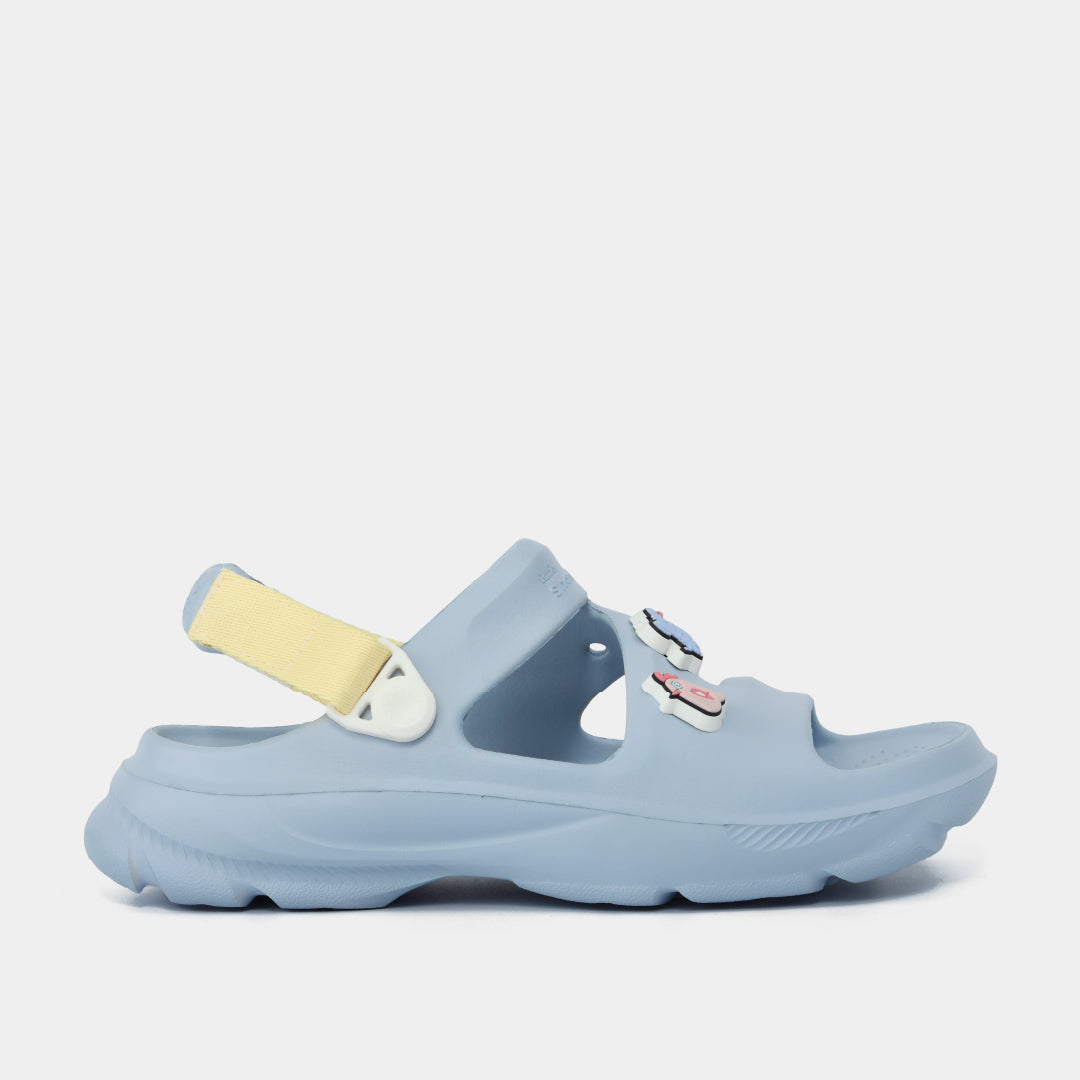 Sandal FX bé gái nhựa đúc xanh trời