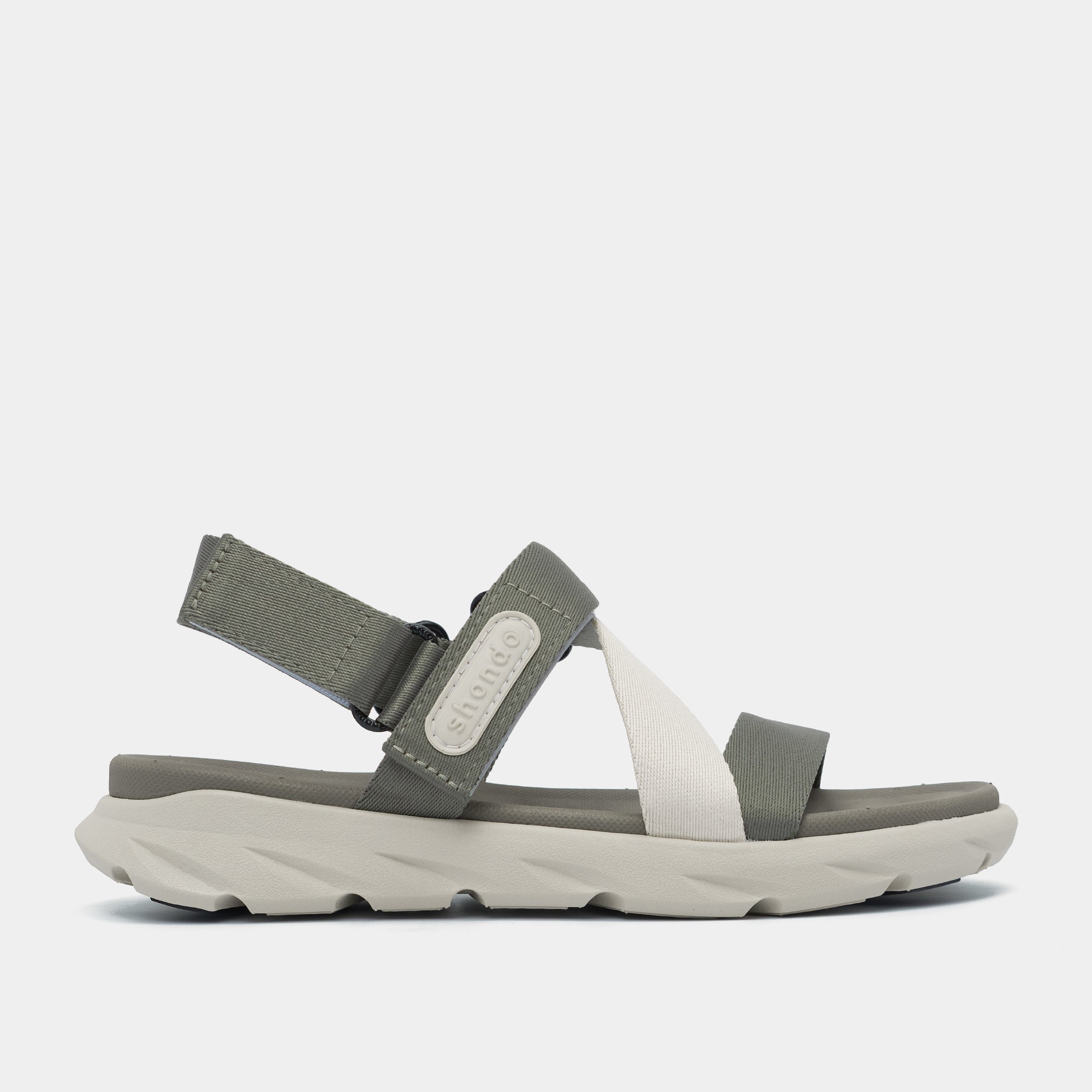 Sandal F6S quai chéo unisex rêu