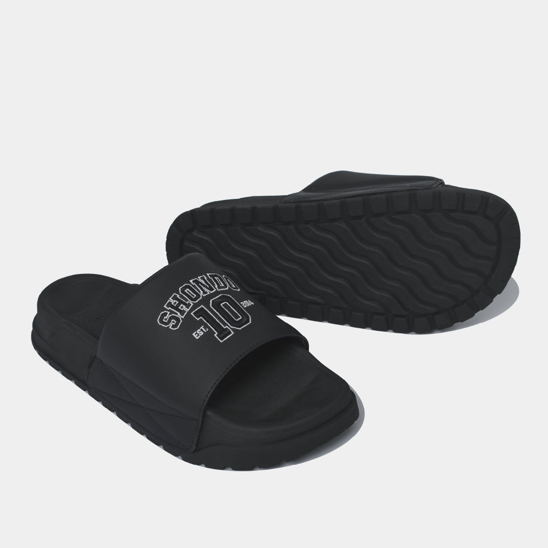 Trendy bread slippers 4 number 10 black