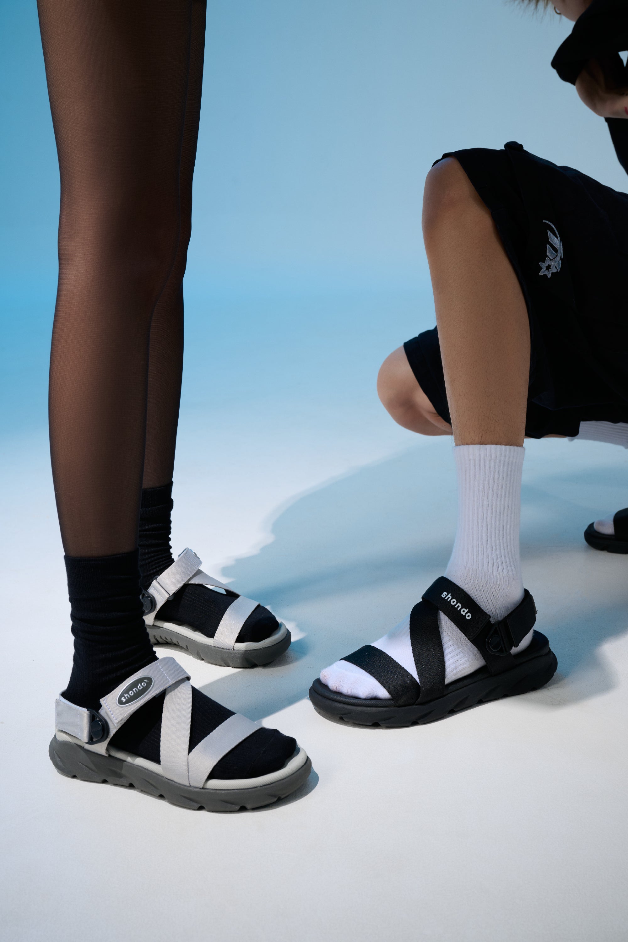 Sandal F6S quai xoay xám rêu