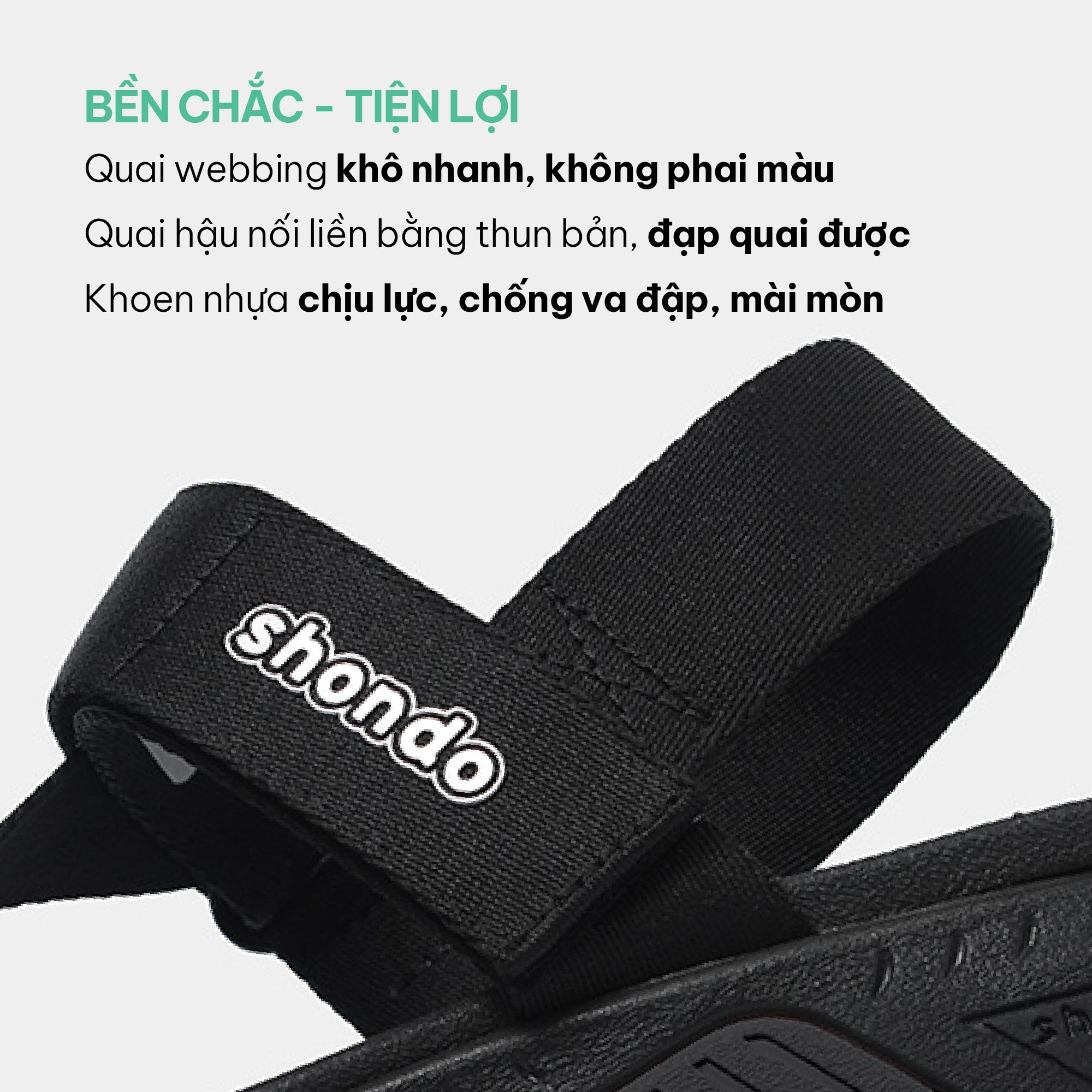 Sandals F7 Racing đen quai liền thun