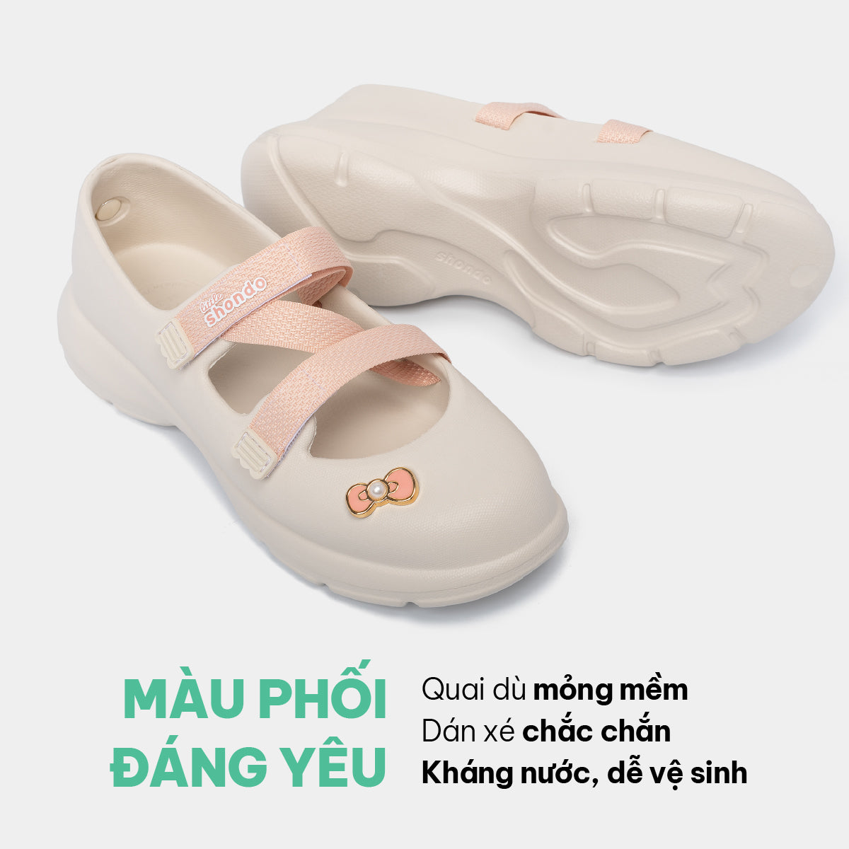 Giày ballet sneaker bé gái Little Dreamie trắng