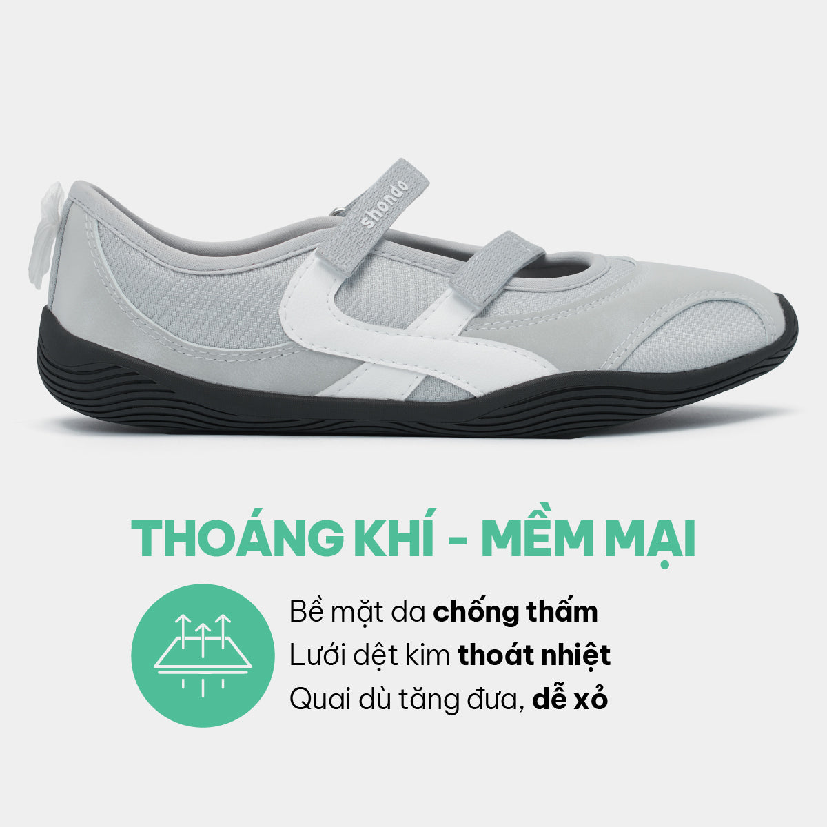 Giày Sneaker ballet Minie nơ nữ xám xanh