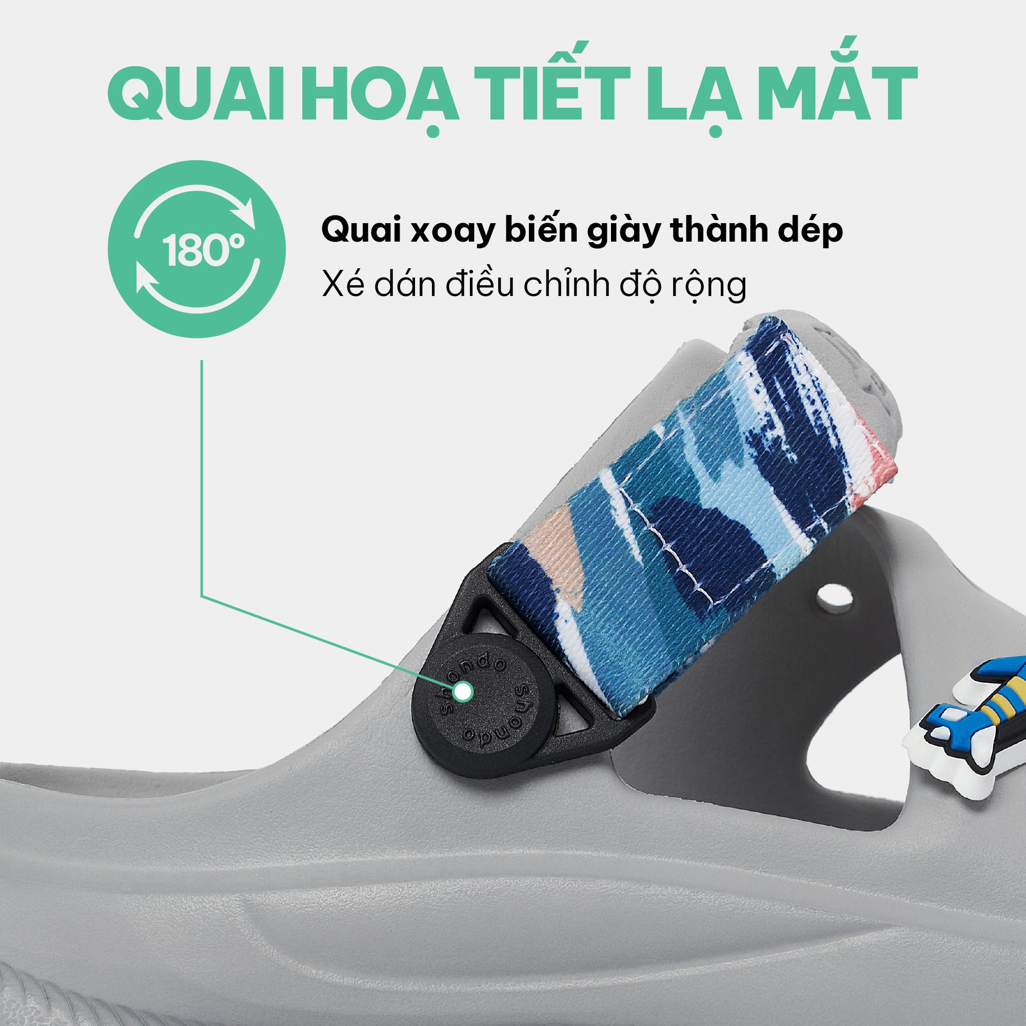 Sandal FX bé trai nhựa đúc xám