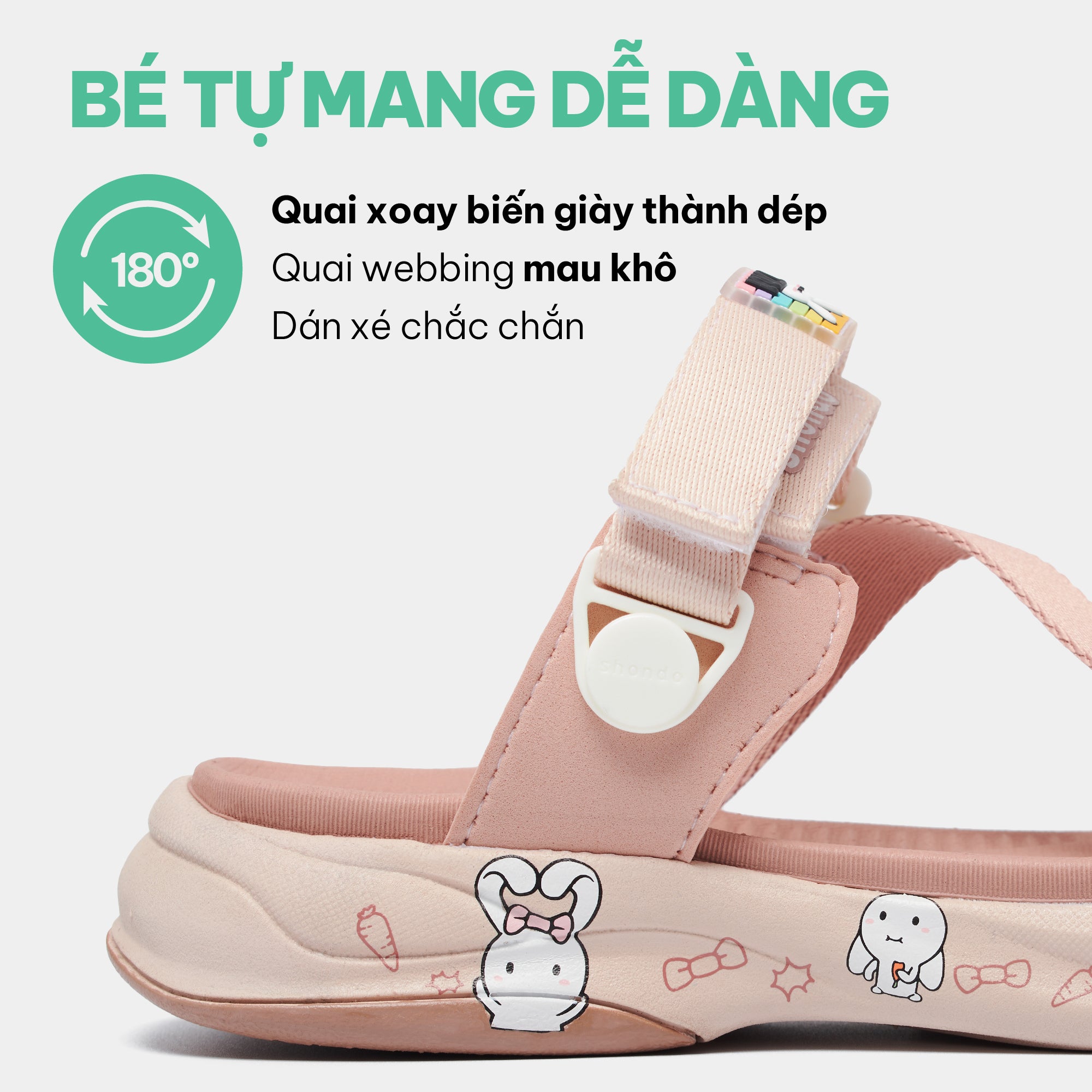 Sandal F8B T7M bé gái hồng