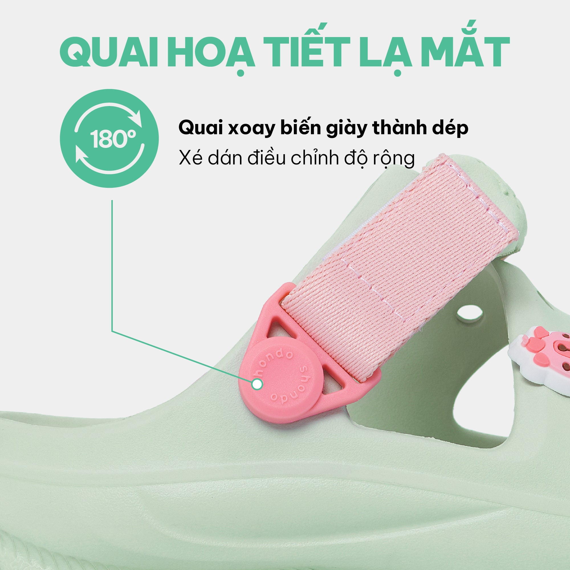 Sandal FX bé gái nhựa đúc xanh ngọc