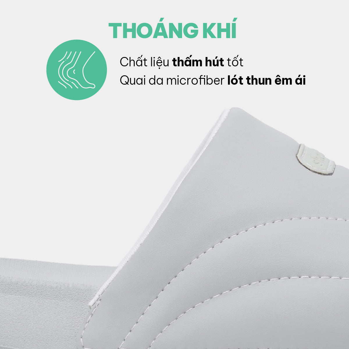 Dép Trendy 7 quai phồng unisex xám