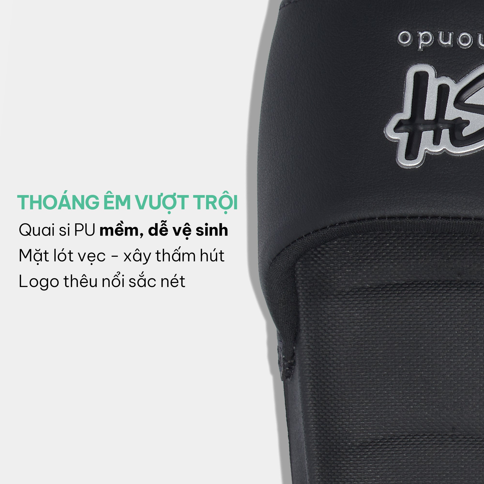 Dép Trendy 7 logo SH TPU đen