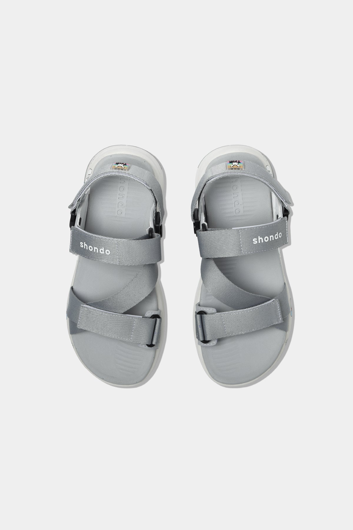 Sandal F8B T7M nam nữ khóa xoay xám