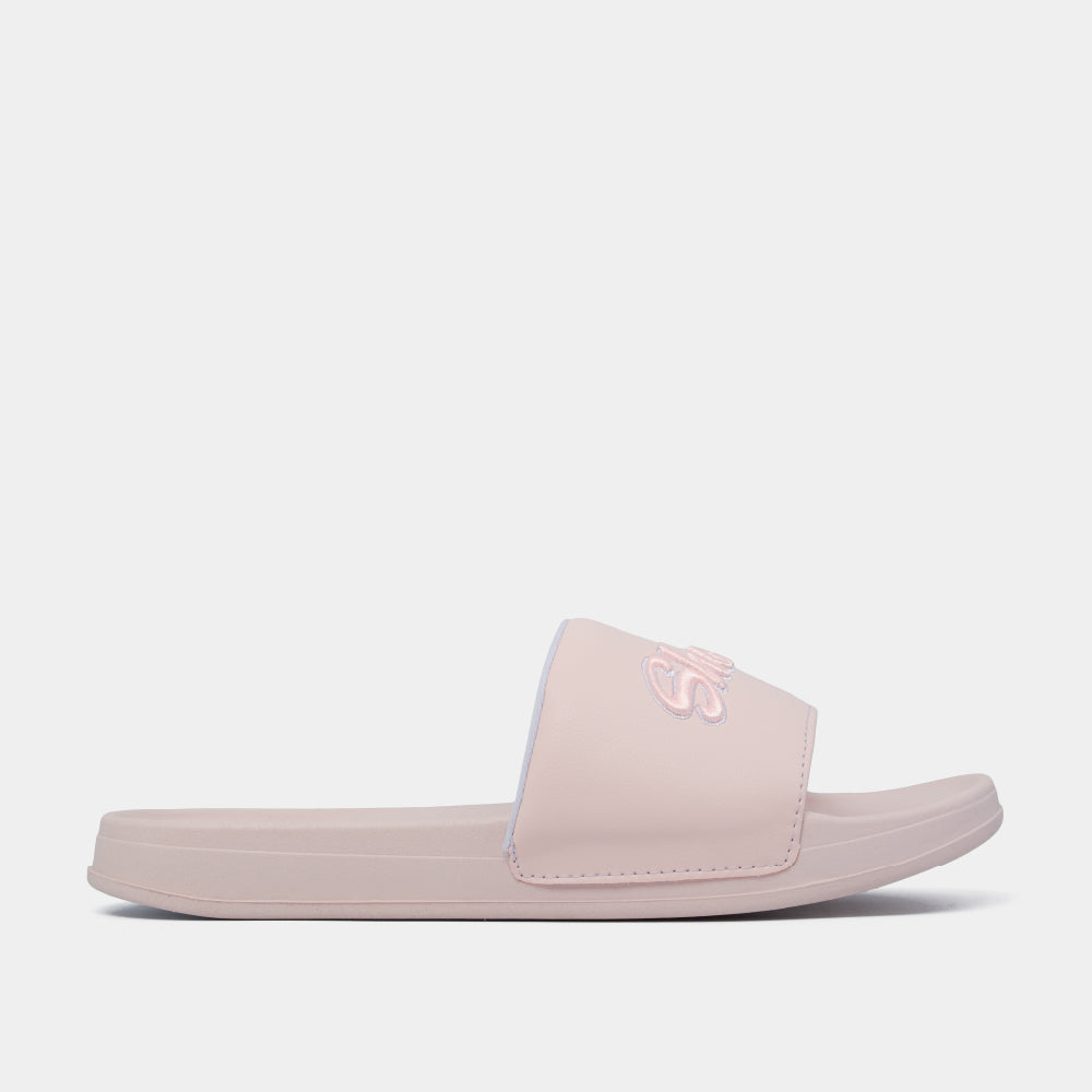 Dép quai ngang Trendy 2 thêu logo Shondo hồng