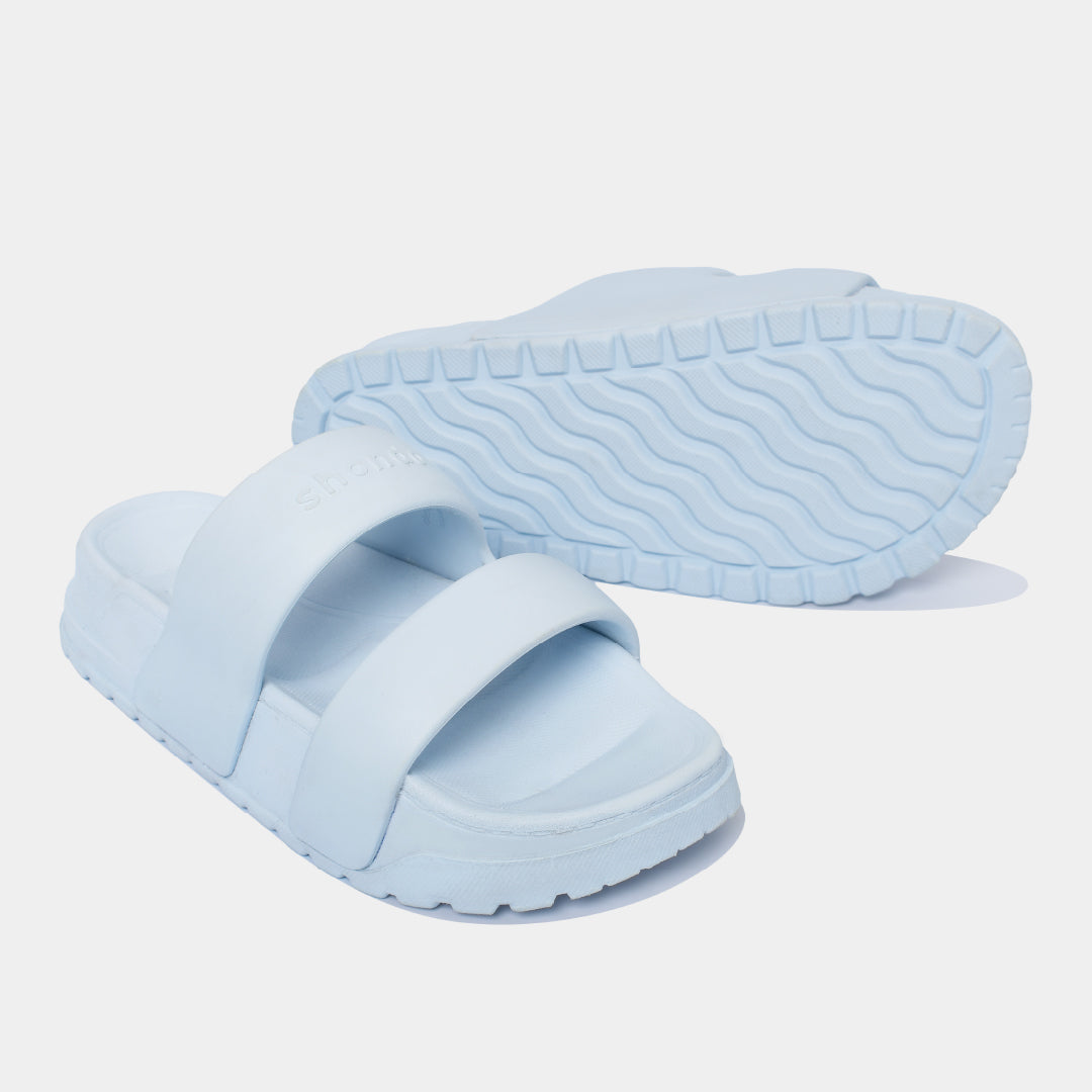 Dép bánh mì Trendy 4 quai nhựa xanh