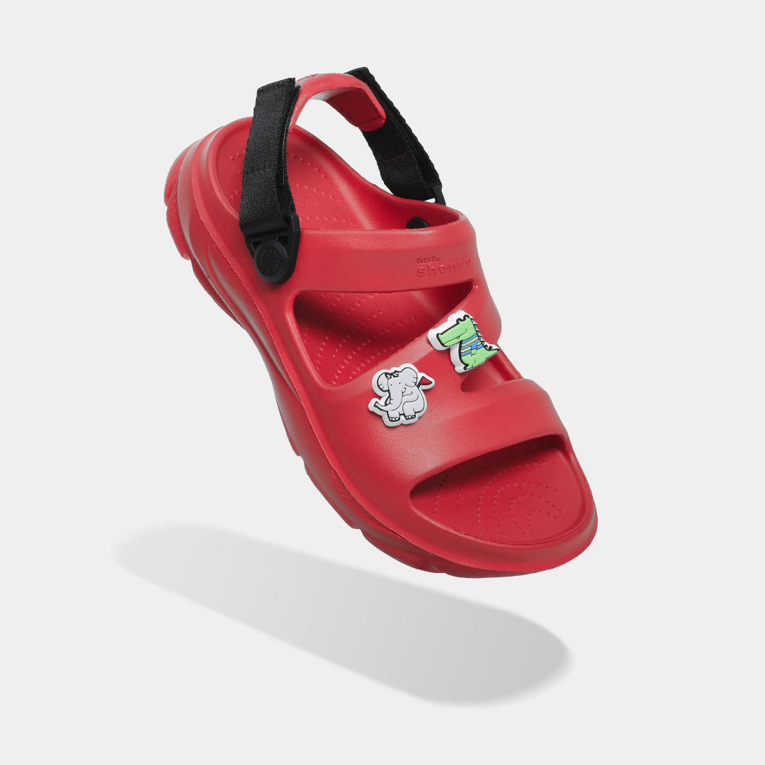 Sandal FX bé trai nhựa đúc đỏ