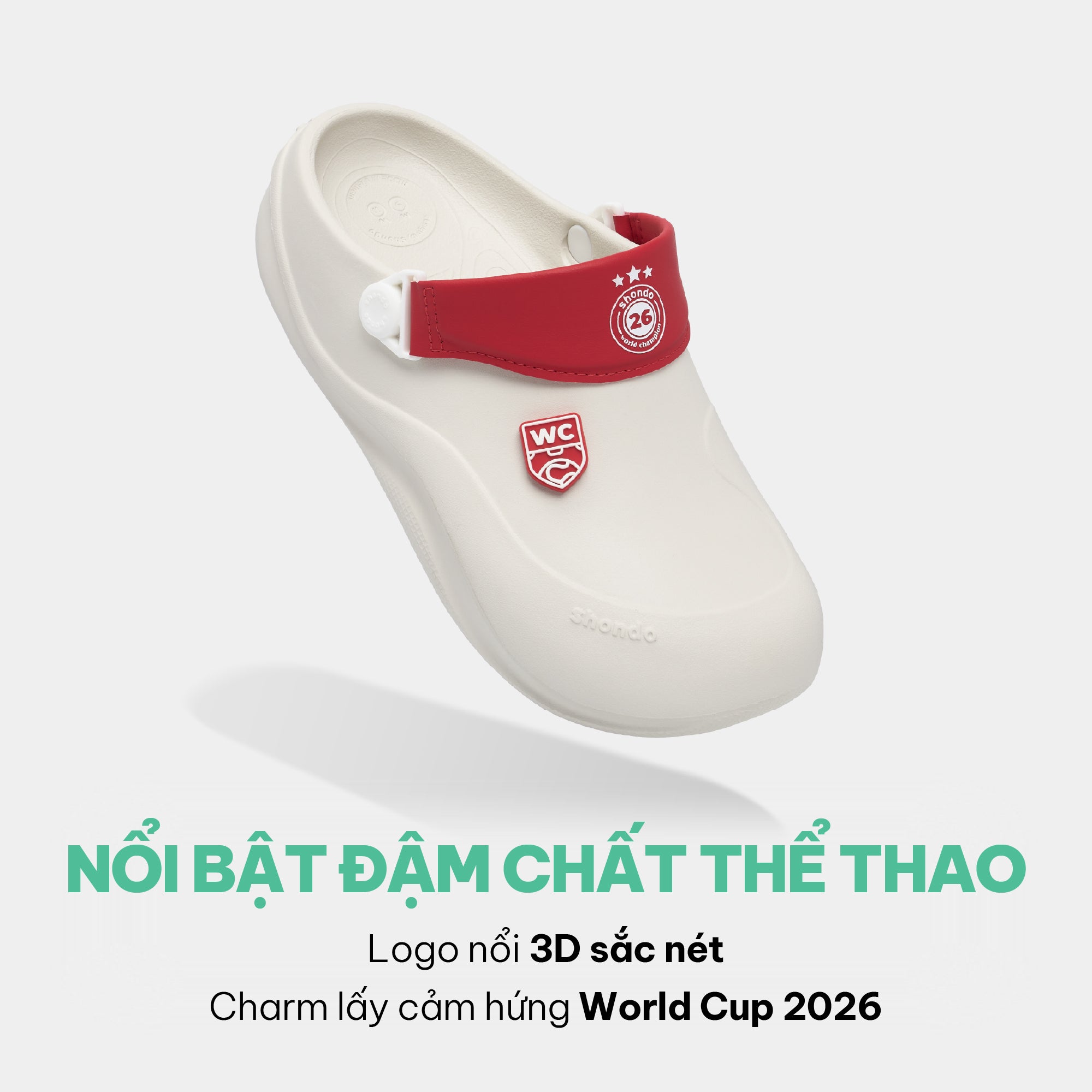 Clog Suke CHAMPION 26 nam trắng