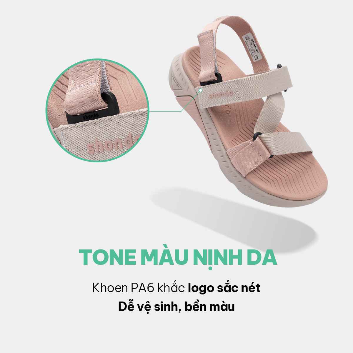 Sandal F7R quai chéo nữ hồng
