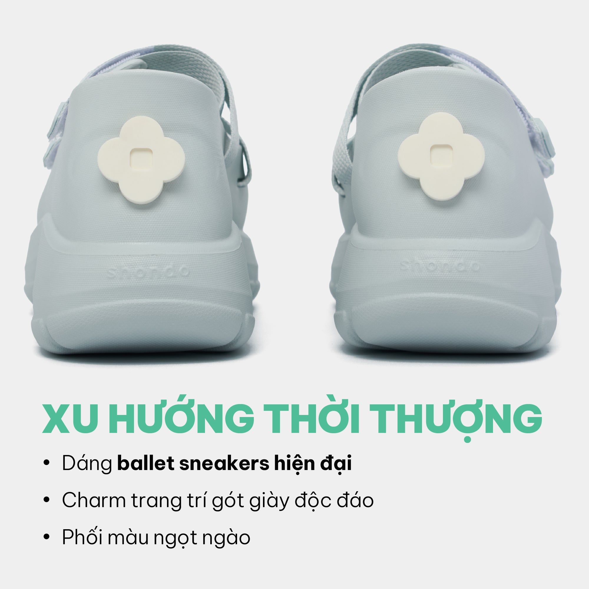 Giày ballet sneaker nữ Dreamie xanh dương