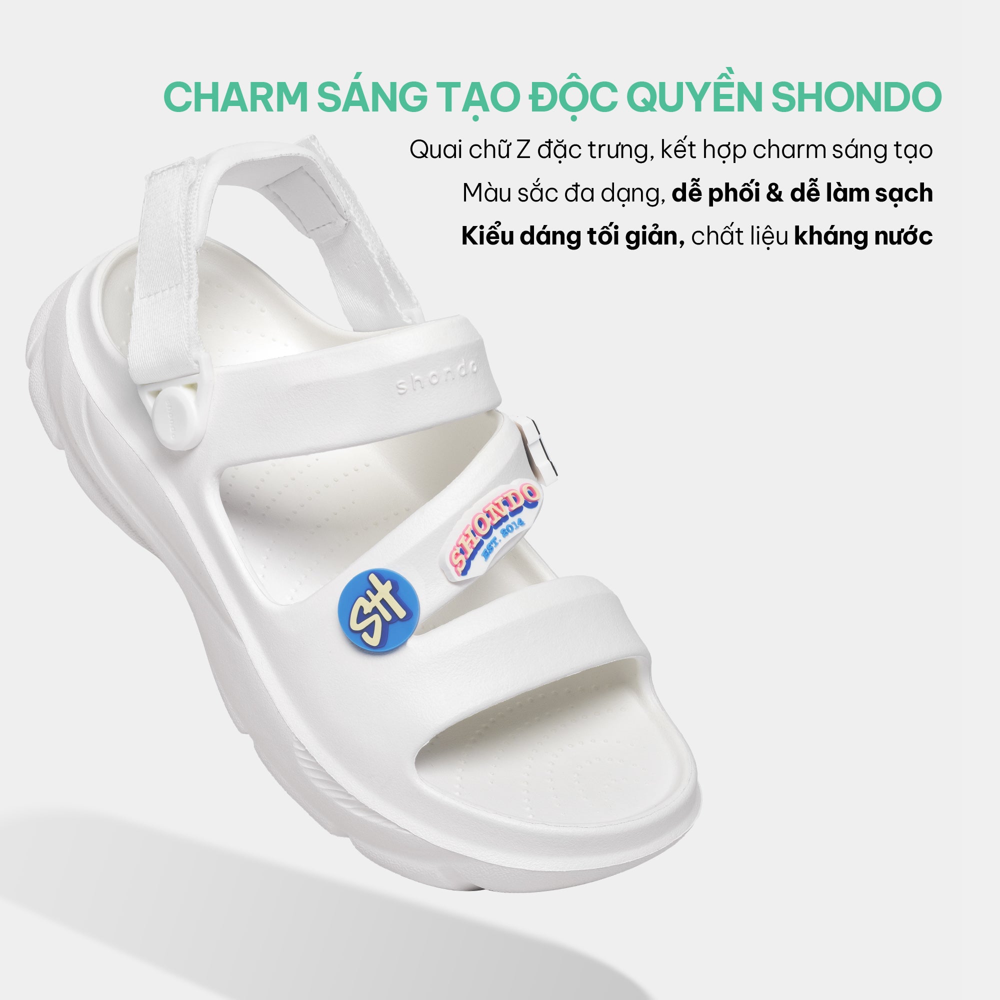 Sandal FX nhựa đúc đi mưa trắng
