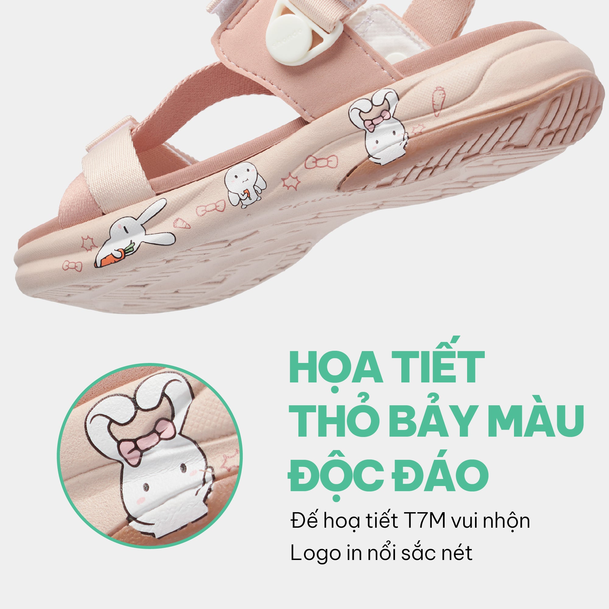 Sandal F8B T7M bé gái hồng