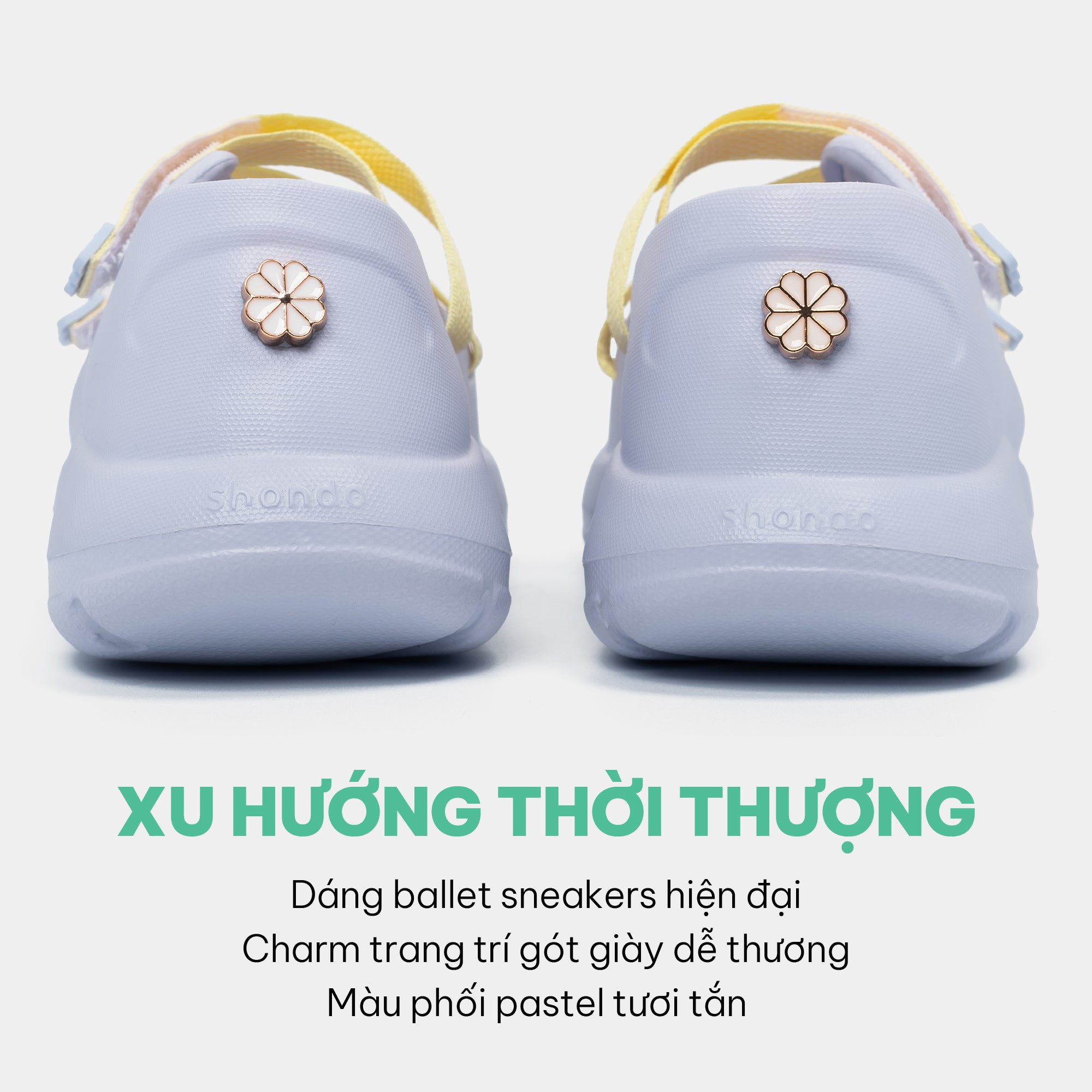Giày ballet sneaker bé gái Little Dreamie tím
