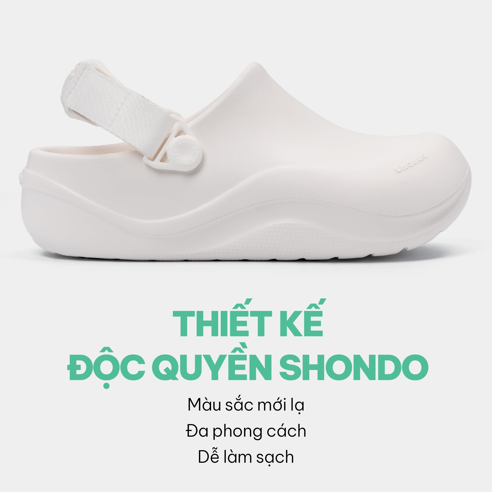 Giày Clog Suke nữ trắng