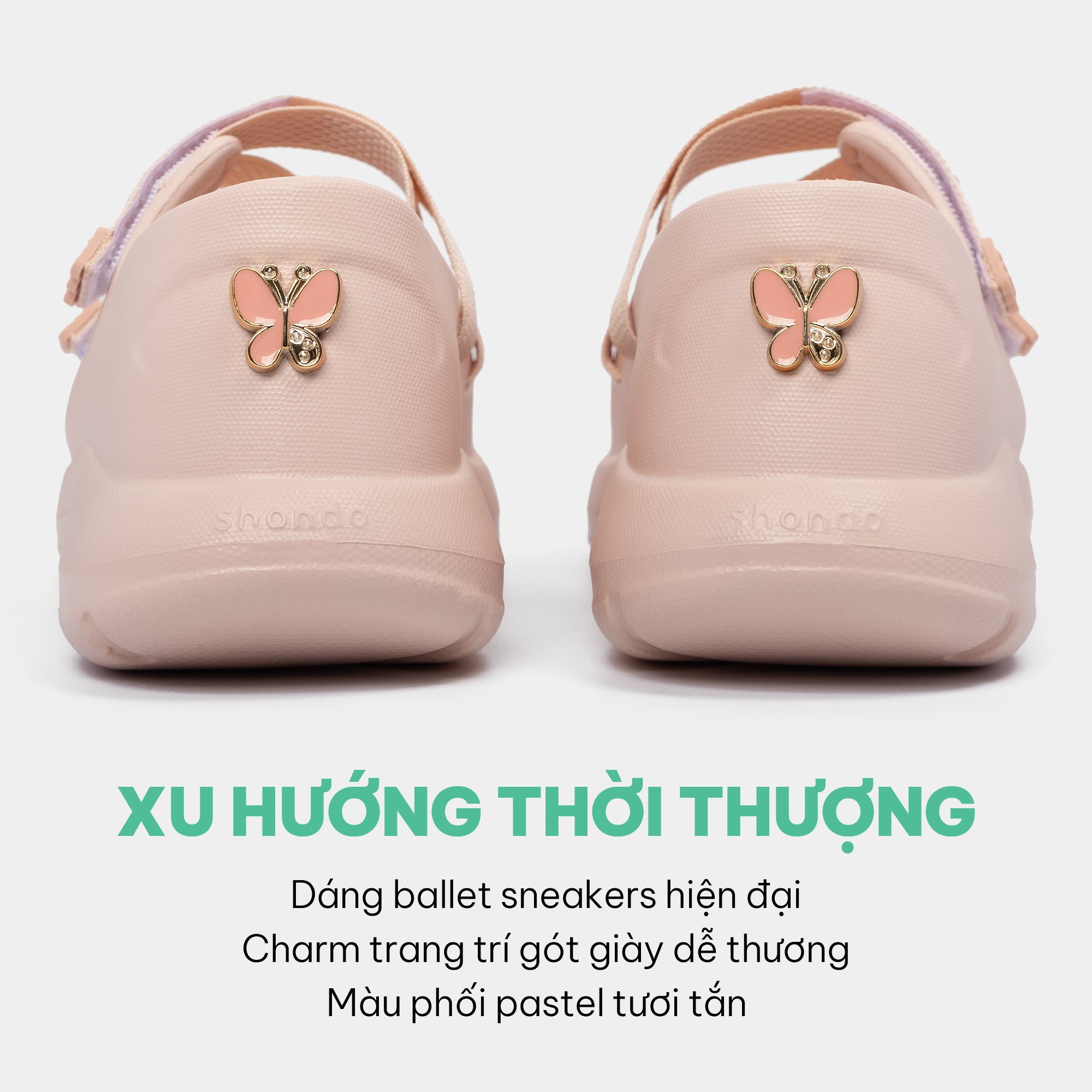 Giày ballet sneaker bé gái Little Dreamie hồng