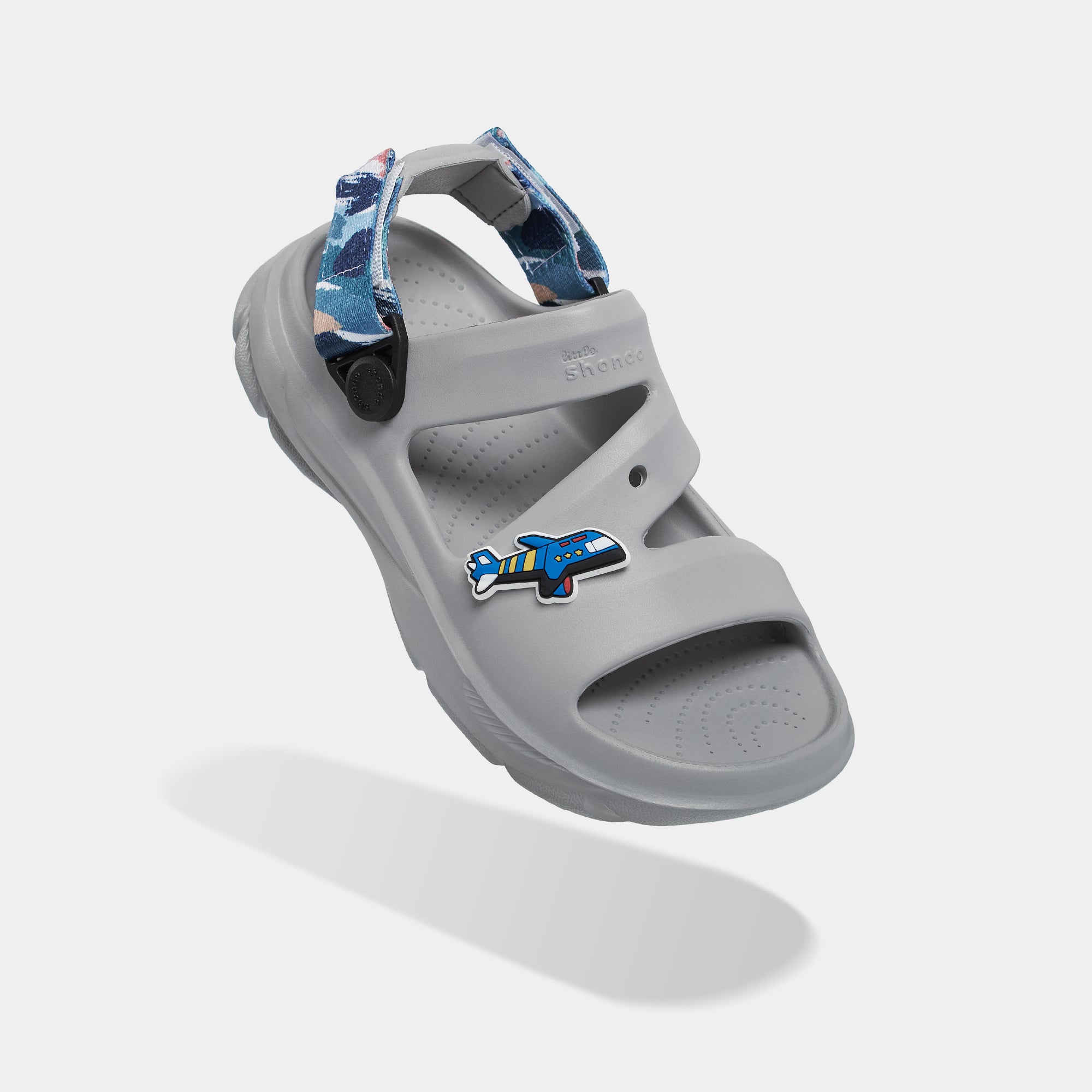 Sandal FX bé trai nhựa đúc xám