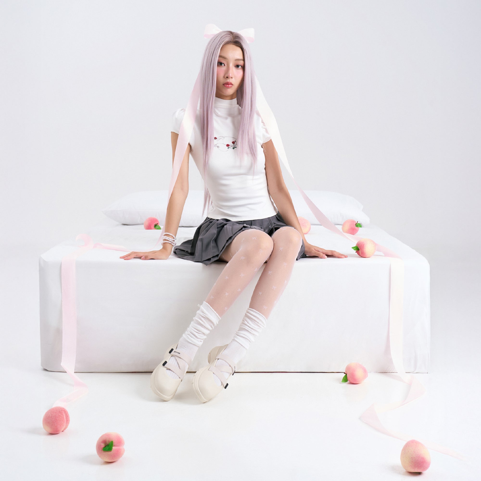 Giày ballet sneaker nữ Dreamie trắng