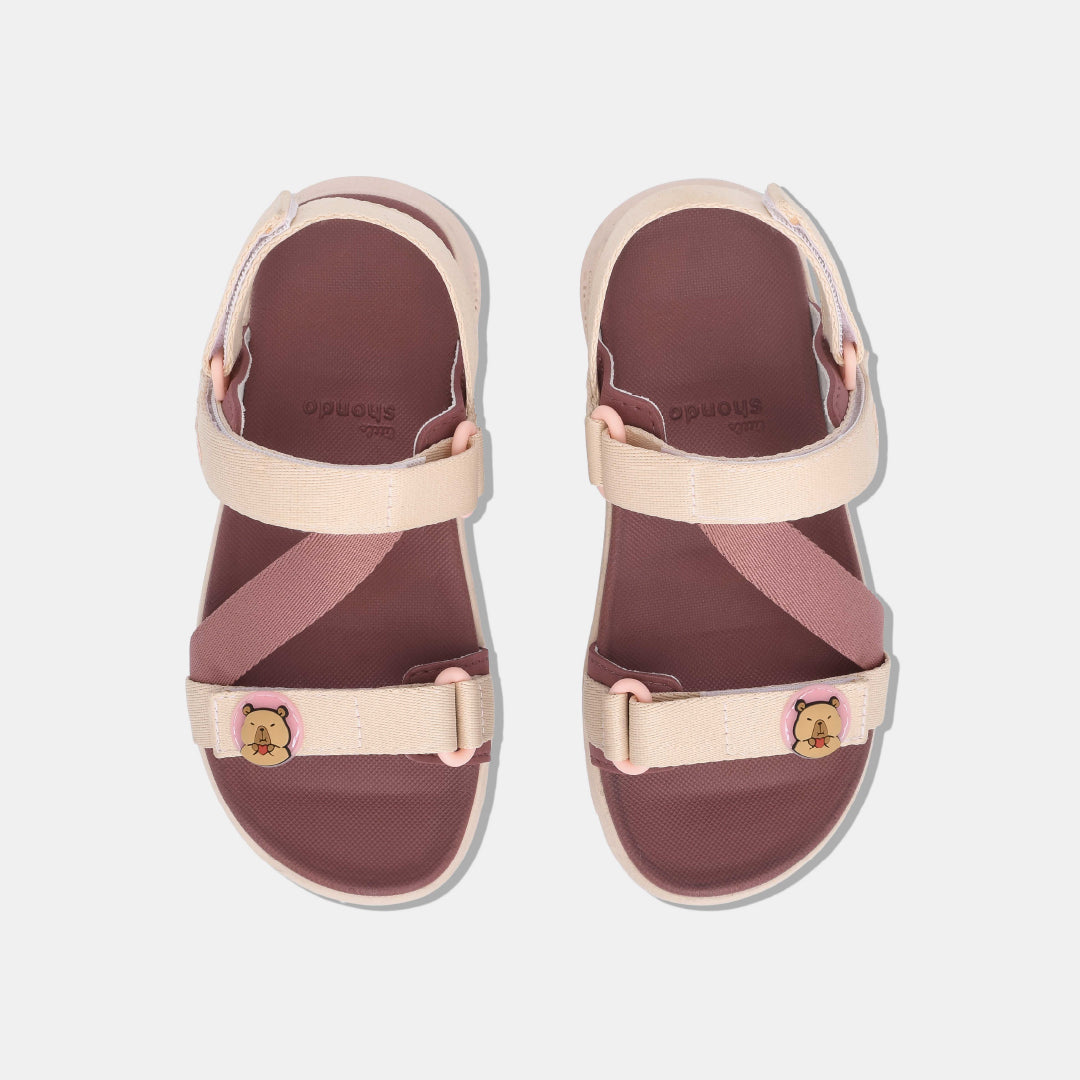 Sandal bé gái Li6 Capybara hồng