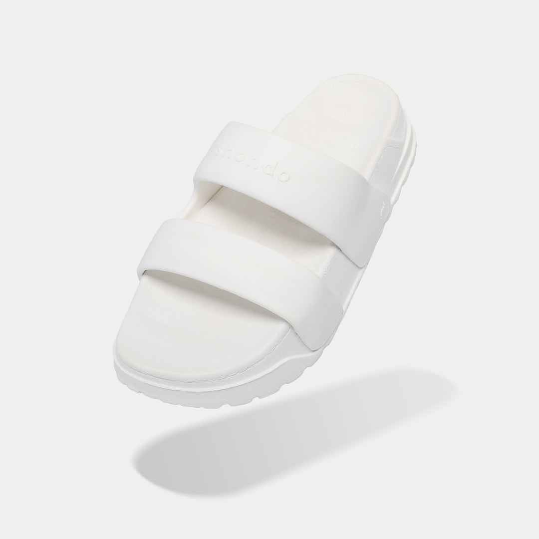Dép bánh mì Trendy 4 quai nhựa trắng