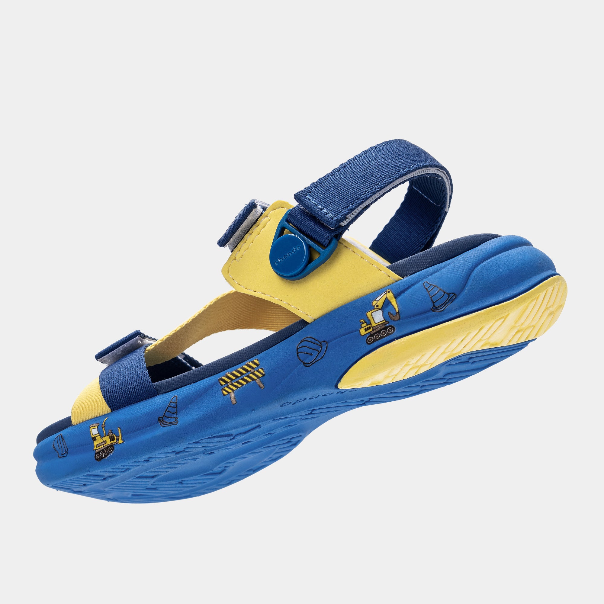 Sandal trẻ em Little 8 quai xoay xanh dương