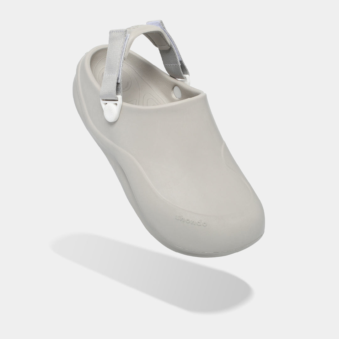 Clog SUKE nhựa đúc nam nữ xám