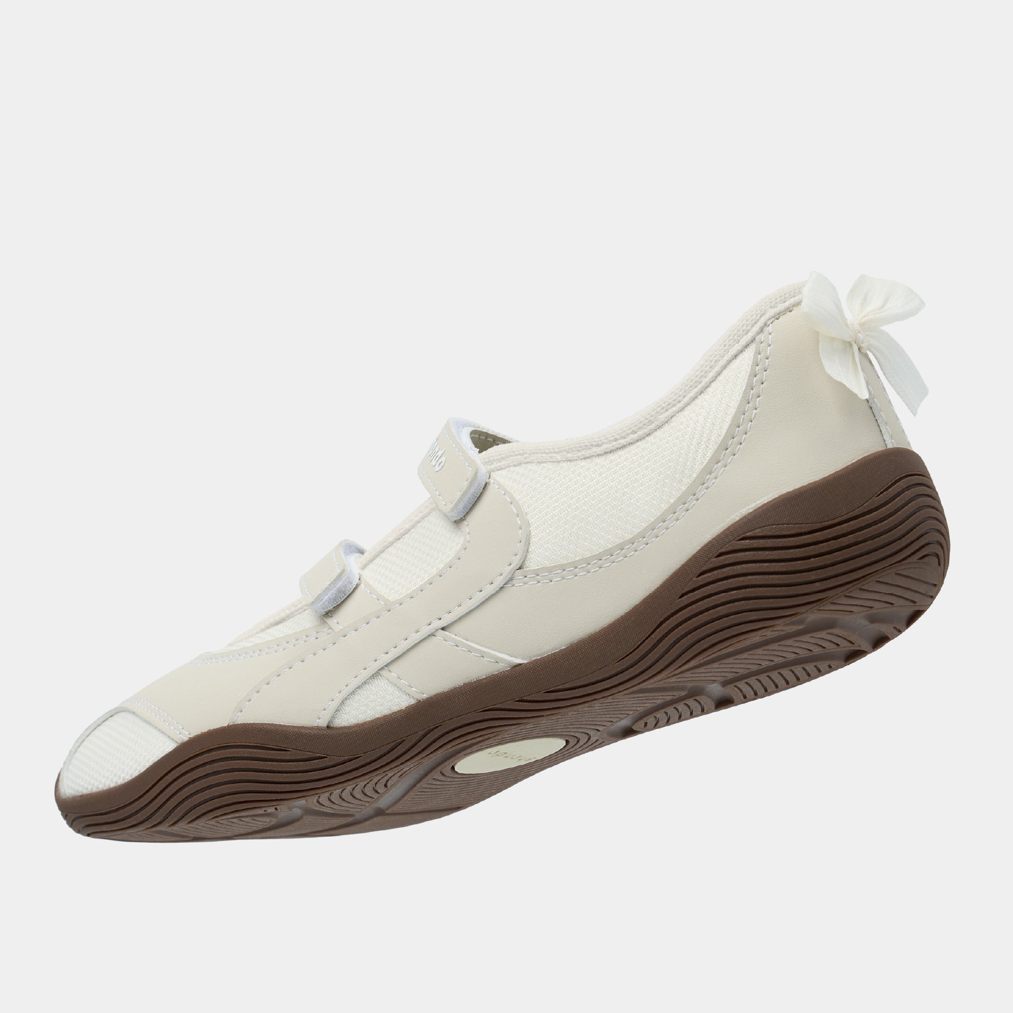 Giày Sneaker Ballet Minie Phối Nơ Nữ Be