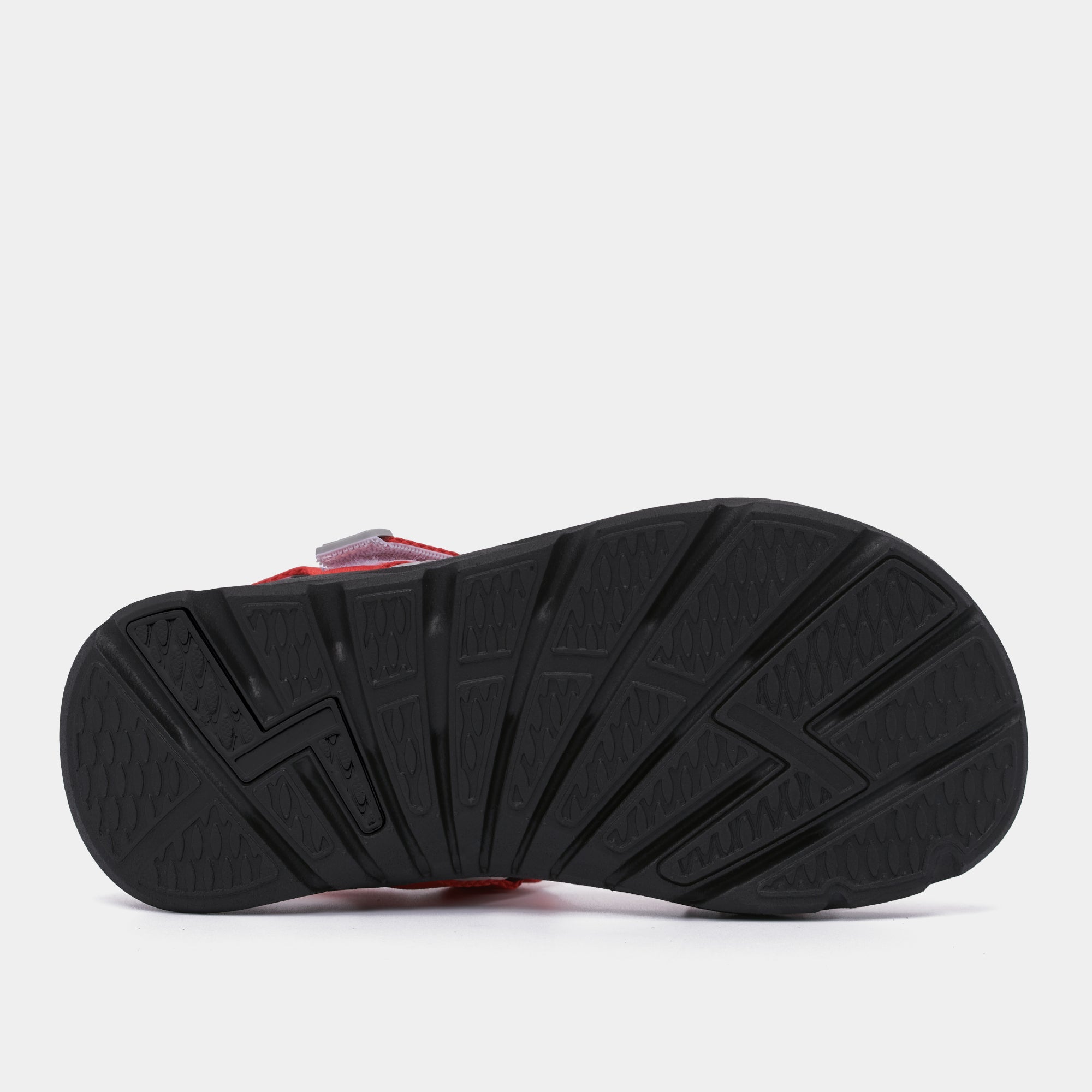 Sandal trẻ em Little 6 quai chéo đỏ xám