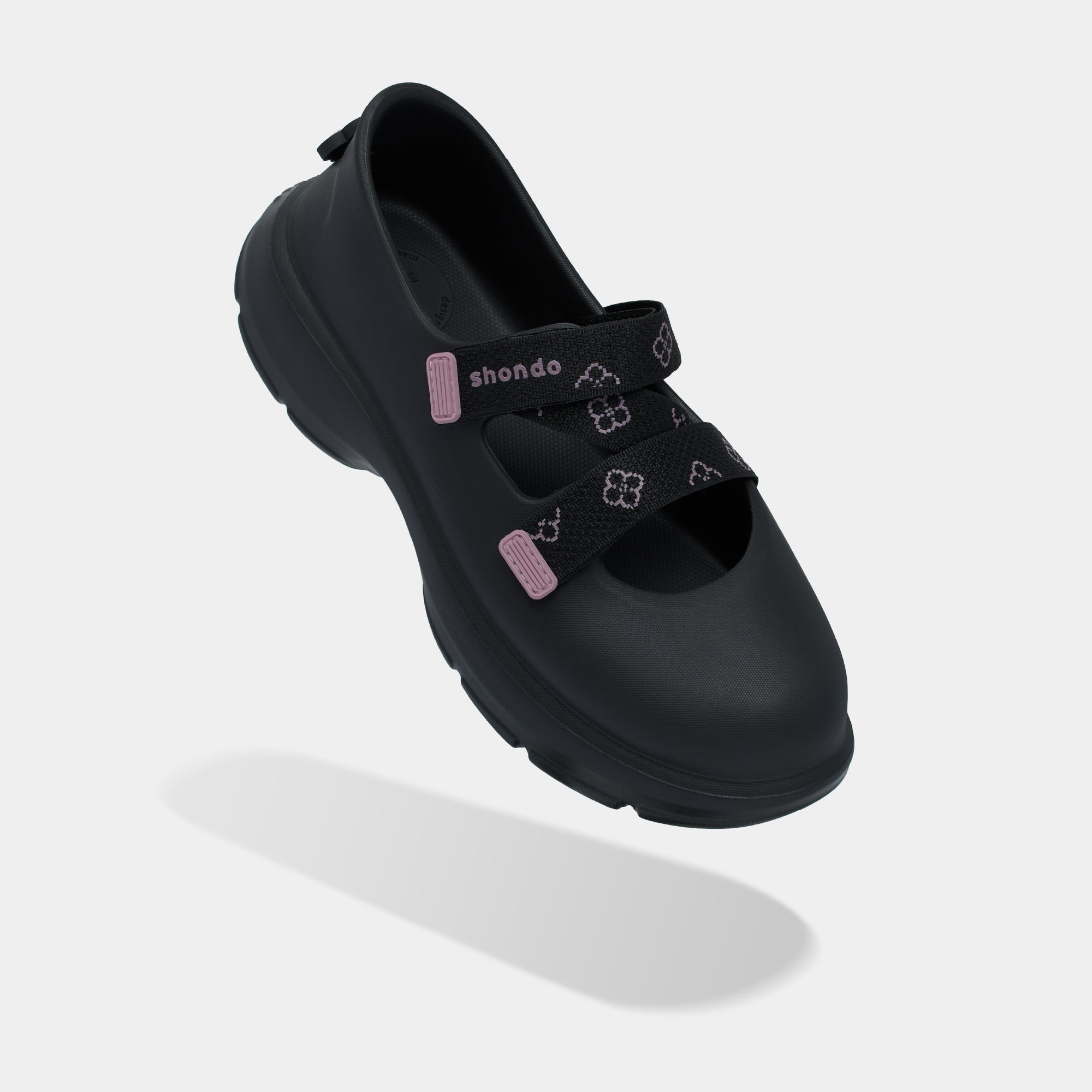 Giày Sneaker ballet Dreamie Limax hoa nữ đen