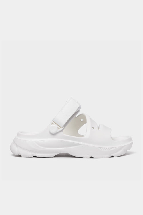 FX molded plastic white rain sandals