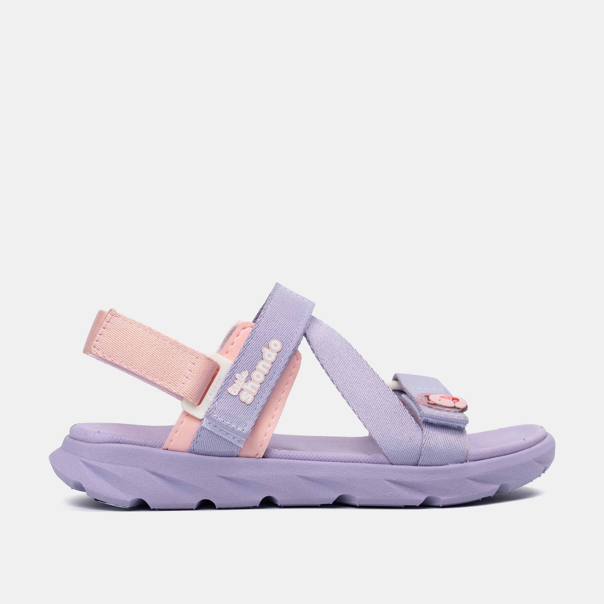 Sandal bé gái Little 6 capybara tím