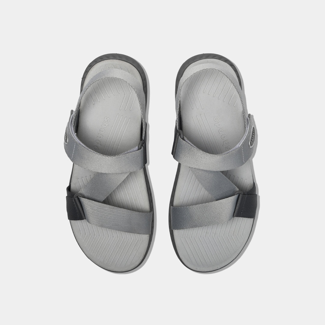 Sandal F7R nam nữ đi học quai chéo xám