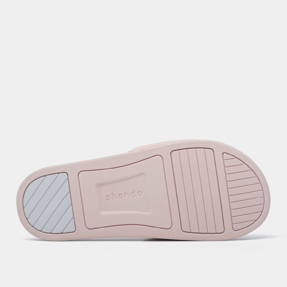 Dép quai ngang Trendy 2 thêu logo Shondo hồng