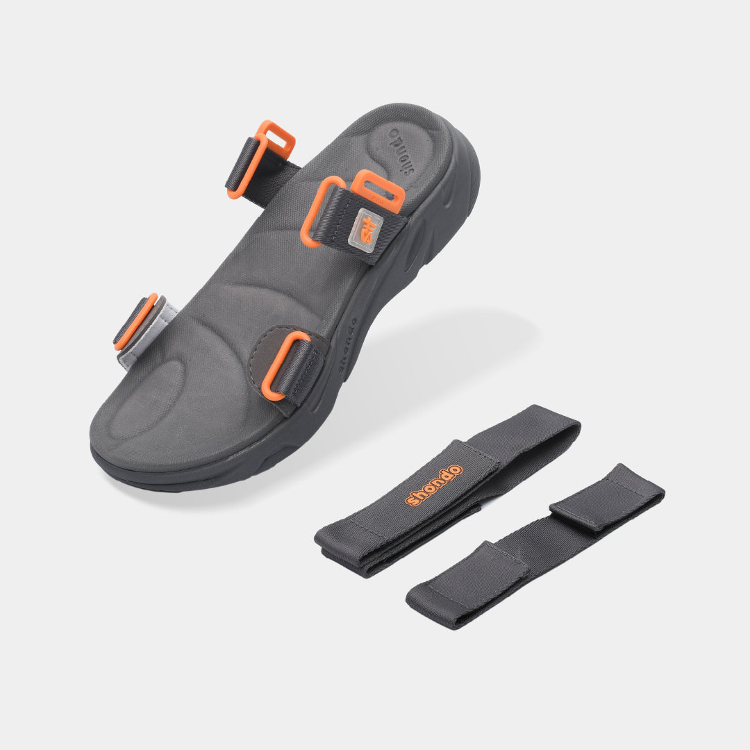 Sandal nam nữ F8M xám đậm