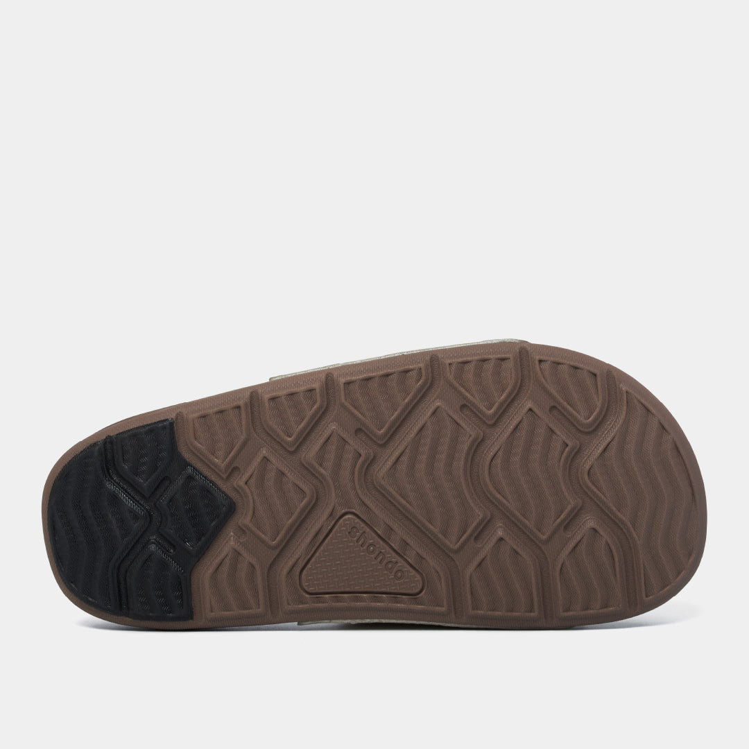 Dép Trendy 7 logo SH TPU nâu be