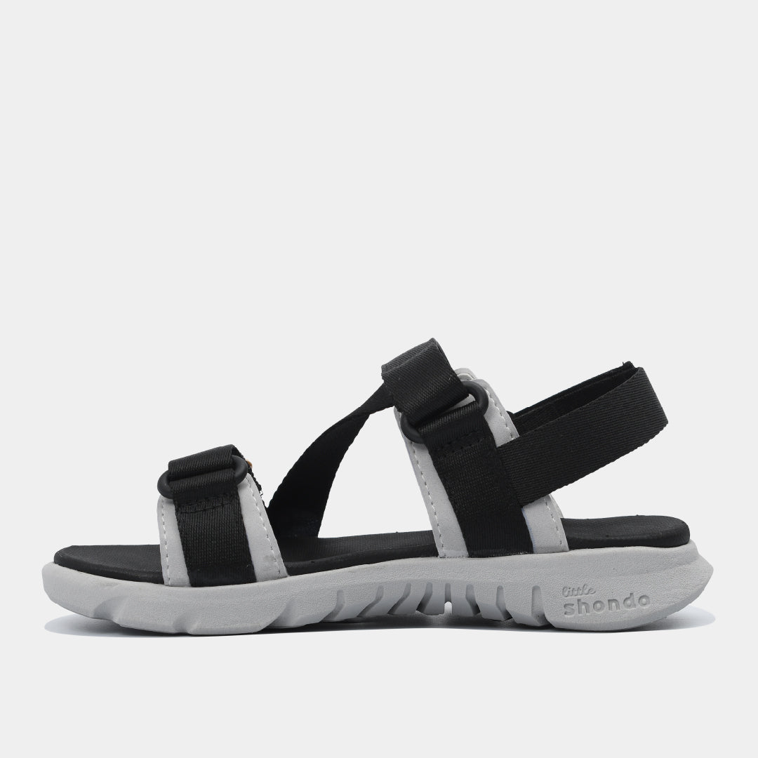 Sandal bé trai Little 6 khủng long đen