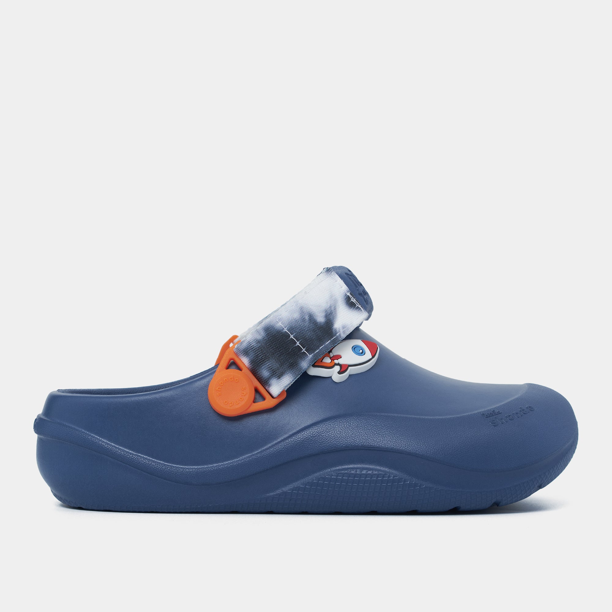 Clog Little Suke bé trai nhựa đúc xanh đậm