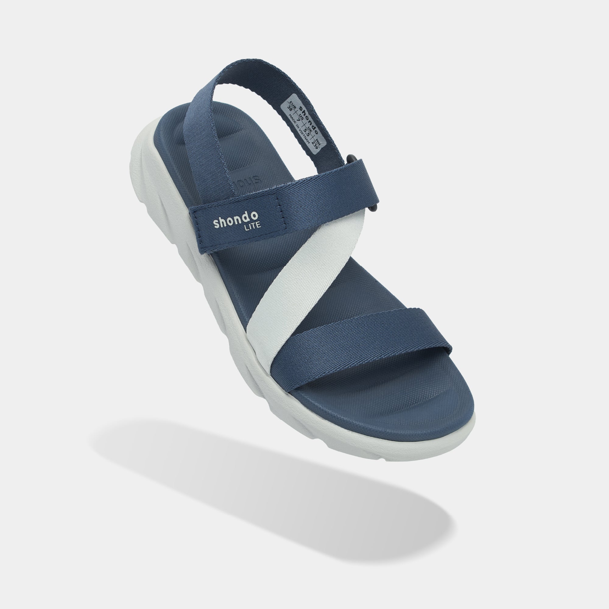Sandal F6S Lite quai chéo unisex xanh navy