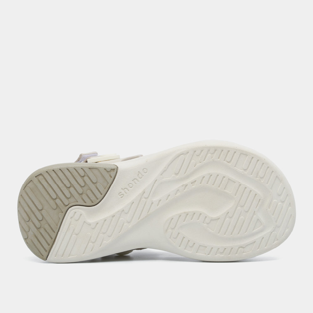 Sandal nam nữ F8B quai xoay nâu xám