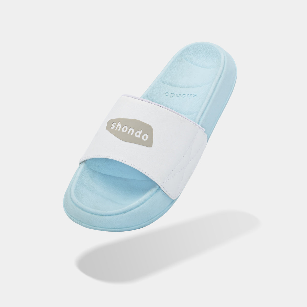 Dép Trendy 3 logo xanh trắng